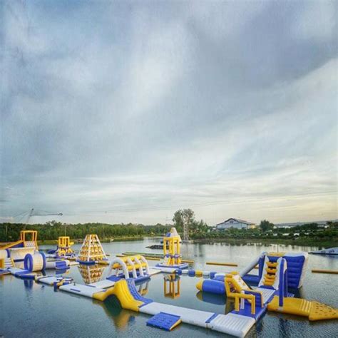 China Bali Giant Inflatable Floating Water Parks Manufacturer Bouncia Aqua Park China