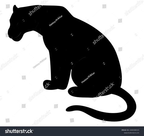 Vector Silhouette Lion Female On White Stock Vector (Royalty Free ...