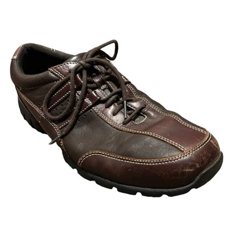 Rockport Shoes Rockport Mens Xcs Brown Leather Lace Up Walking Shoessize M Poshmark