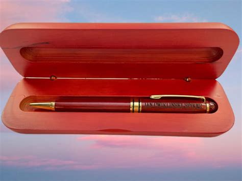 Personalized Wood Ballpoint Pen With Box Executive Custom Etsy