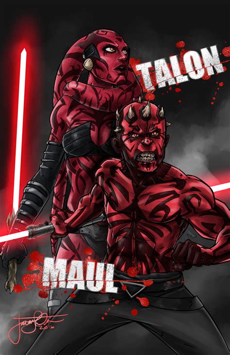 Darth Maul And Darth Talon By Thejarett On Deviantart