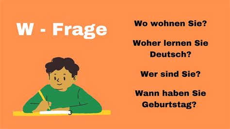 W Frage W Questions Learn German German Made Easy German