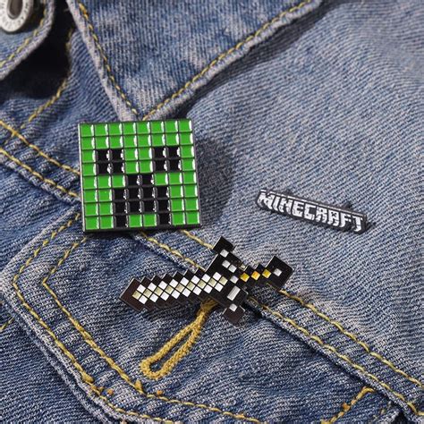 Minecraft Emblem Enamel Pin Distinct Pins