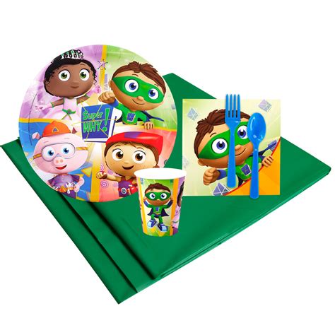 Super Why 8 Guest Party Pack Thepartyworks