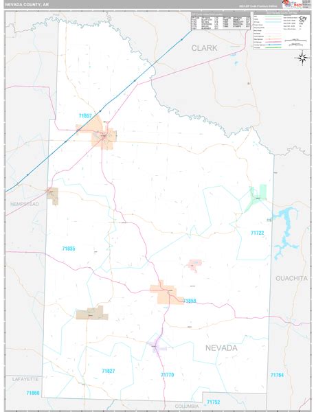 Maps of Nevada County Arkansas - marketmaps.com