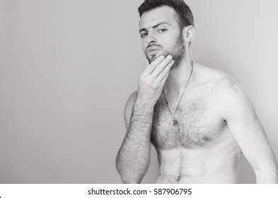 Man Naked Torso Beard Stock Photo Edit Now 588598151