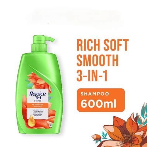 REJOICE Rich Soft Smooth Shampoo 600ml Ready Stock Shopee Malaysia