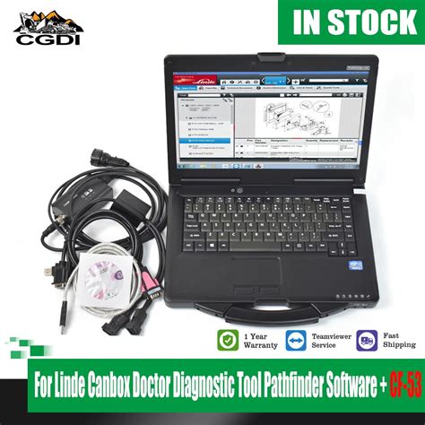 Cf 53 Laptop For Linde Canbox Forklift Scanner For Linde Truck Cable