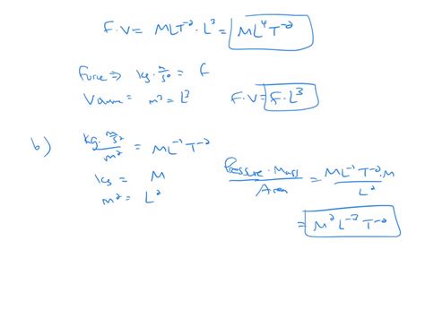 Solved Determine The Dimensions In Both The F L T System And The M L T