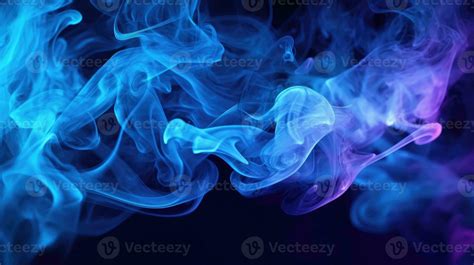 Neon Blue Smoke Background Stock Photo At Vecteezy