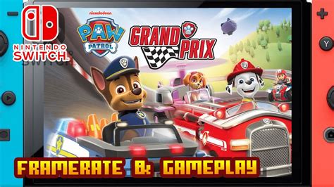 Paw Patrol Grand Prix Nintendo Switch Framerate Gameplay Youtube