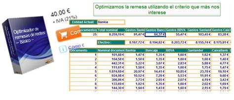 Práctica sobre Remesas con Hoja de Cálculo