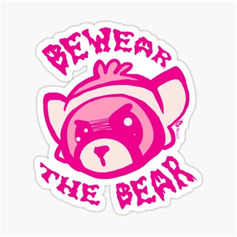 "BEWARE THE BEAR" Sticker for Sale by KeithGullion | Redbubble