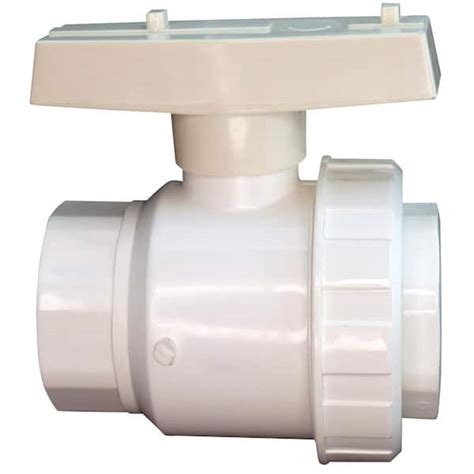 Everbilt In Pvc Schedule Single Union Slip X Slip Ball Valve