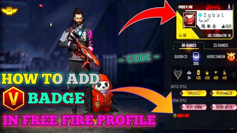 How To Get V Badge In Free Fire How To Add V Badge In Free Fire