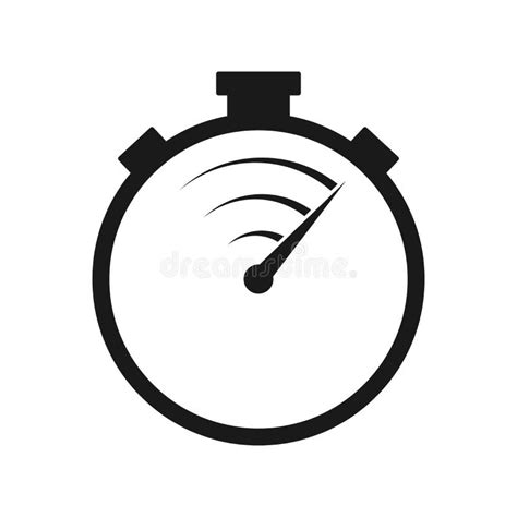 Fast Delivery Icon With Timer Fast Stopwatch Line Icon Fast Delivery