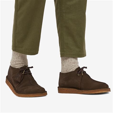 Clarks Originals Desert Trek Dark Brown Suede END US