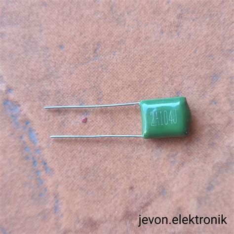 Buah Kapasitor Milar A J N V Nf Capacitor Hijau