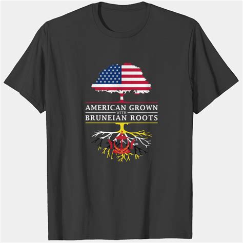 American Grown with Bruneian Roots Brunei Design T-shirt sold by