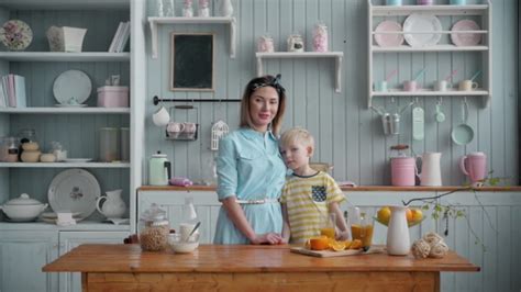 Russian Mom Son Kitchen Telegraph