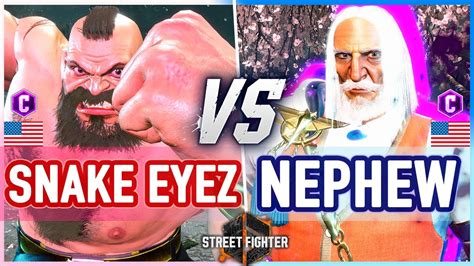 Sf Snake Eyez Zangief Vs Nephew Jp Street Fighter Youtube