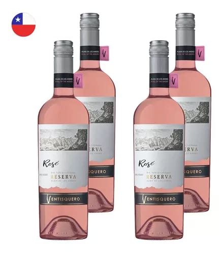 Kit 4 Vinhos Ventisquero Reserva Rosé Chile 750ml Parcelamento sem juros