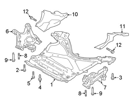 Audi Q Suspension Subframe Crossmember Stud A