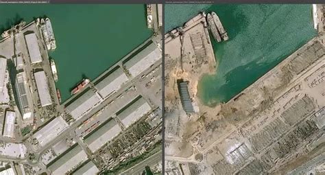 Beirut Explosion Before And After Satellite Images Show 8F9