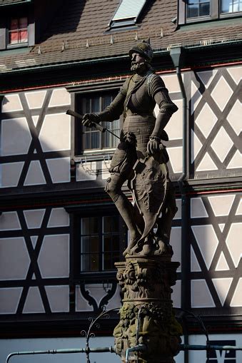 Statue In Gengenbach Black Forest Stock Photo - Download Image Now ...