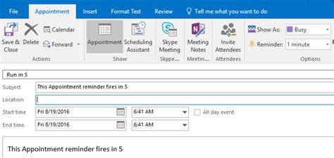 Running Outlook Macros On A Schedule