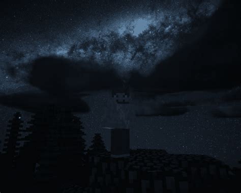 Milkyway Galaxy Night Sky Resource Pack 1.19 / 1.18 | Texture Packs