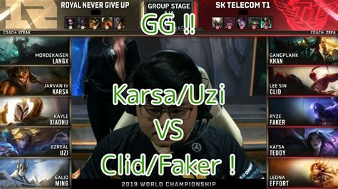 Gg Rng Karsa Iv Vs Skt Clid D G Group C Worlds