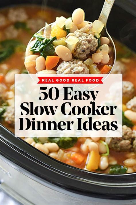 50 Slow Cooker Recipes for Easy Dinners | foodiecrush.com