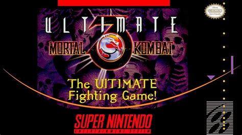 Ultimate Mortal Kombat 3 Super Nintendo Youtube