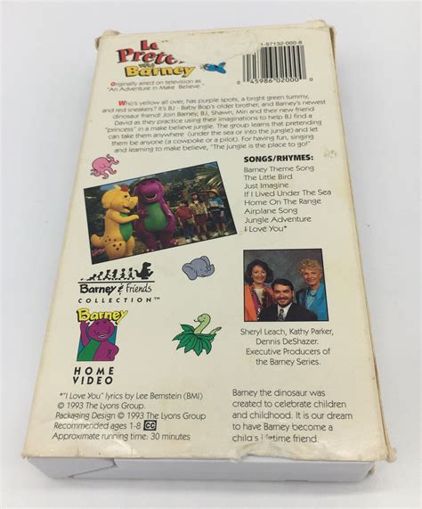 Barney Friends Lets Pretend With VHS Grelly USA