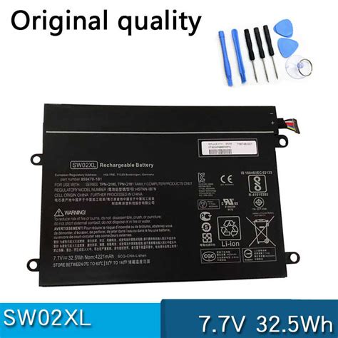 7 7V 32 5Wh Sw02xl Battery For HP Notebook X2 210 G2 10 P000ns P020ca