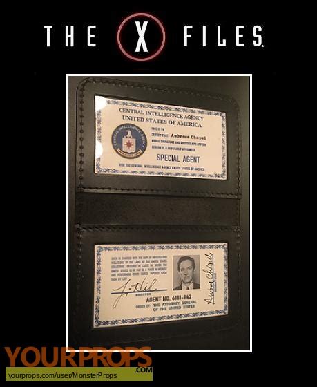 The X Files The X Files Prop CIA ID Badge Set Colony Replica TV Series Prop