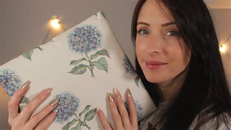 ASMR Gift Wrapping Wrapping And Checking Over A Christmas Gift YouTube