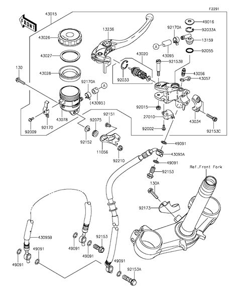 Maitre Cylindre Av Pour Ninja Zx R Zx Egf Gris Esprit Kawasaki