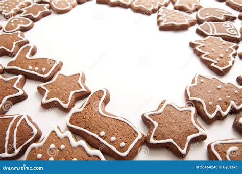 Verschillende Vormen Van De Koekjes Van De Peperkoek Stock Foto Image