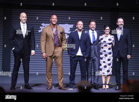 From Second Left American Actor Dwayne Johnson English Actor Jason