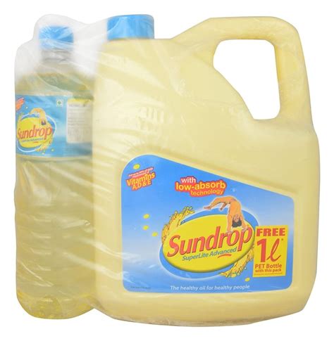 Sundrop Sunflower Oil Packaging Size Litre Speciality High In