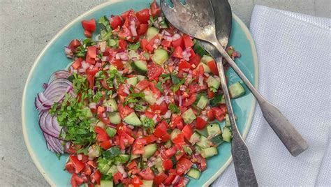 Shirazi Salat Tomaten Gurkensalat Orientalisch Paleo De