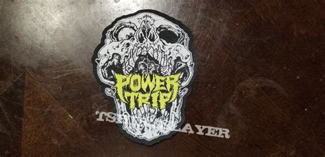 Power Trip Skull Patch Tshirtslayer Tshirt And Battlejacket Gallery