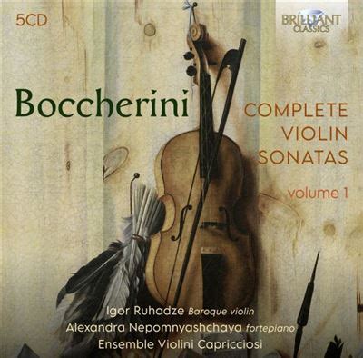 Intégrale des sonates pour violon Volume 1 Luigi Boccherini CD