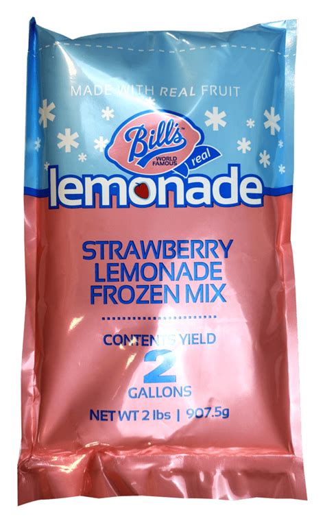 Bill S Frozen Strawberry Lemonade Mix Bill S Lemonade