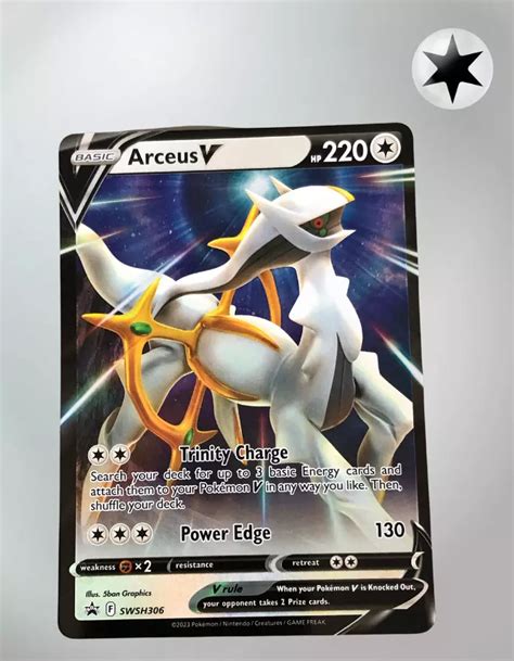 Arceus V Swsh Black Star Promos Tcg Coleccionistas