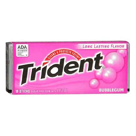 Chewing Gum Trident Bubblegum Trimart