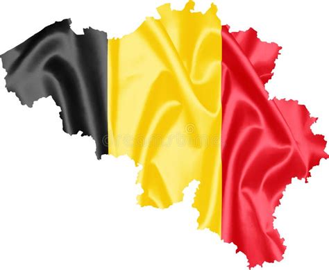 Belgium Map with Flag stock photo. Image of country - 134046178