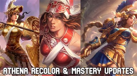 Smite Athena Remodel Recolor And Mastery Skins Youtube